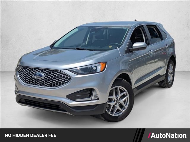 Iconic Silver Metallic 2024 Ford Edge SUV / Crossover All-Wheel Drive 8-Speed Automatic