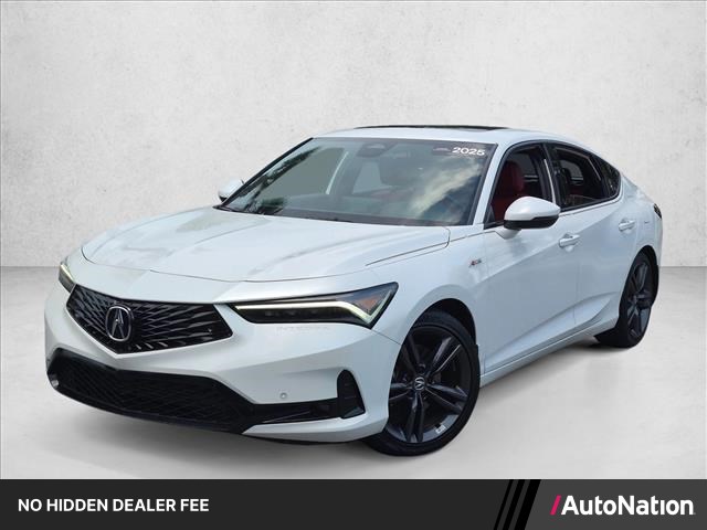 Gray (Platinum White Pea) 2025 Acura Integra Sedan Front-Wheel Drive Continuously Variable Transmission