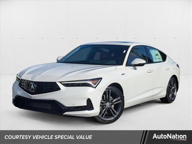 Platinum White Pearl 2025 Acura Integra FWD with Technology and A-SPEC Package Sedan Front-Wheel Drive Continuously Variable Transmission