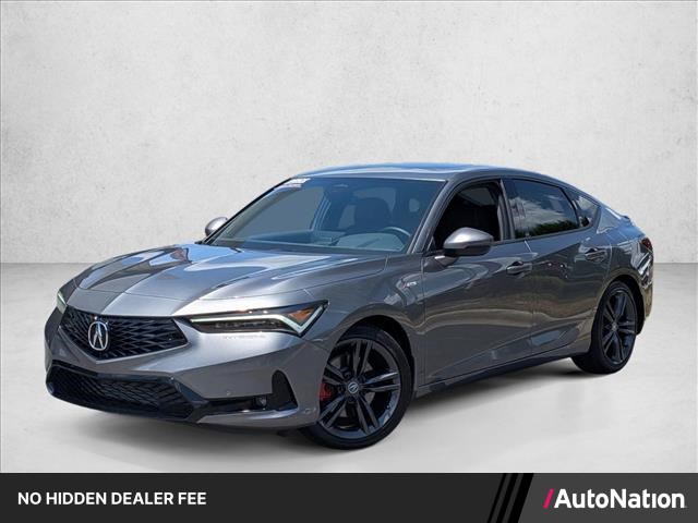 Liquid Carbon Metallic 2025 Acura Integra FWD with Technology and A-SPEC Package Sedan Front-Wheel Drive Continuously Variable Transmission
