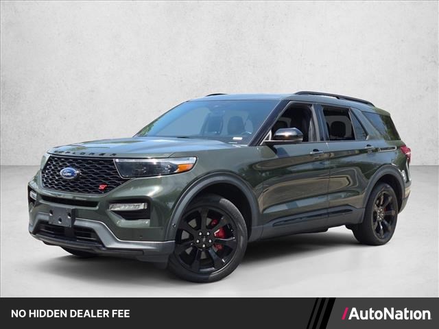 Forged Green Metallic 2022 Ford Explorer SUV / Crossover All-Wheel Drive Automatic