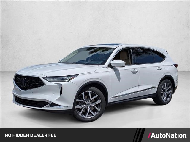 Platinum White Pearl 2023 Acura MDX FWD with Technology Package SUV / Crossover Front-Wheel Drive Automatic