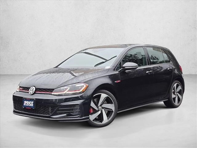 Black 2019 Volkswagen Golf GTI Hatchback Front-Wheel Drive 7-Speed Automatic