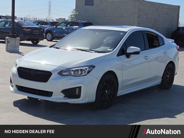 Crystal White Pearl 2019 Subaru Impreza Sedan All-Wheel Drive Automatic