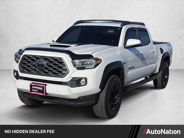 White 2021 Toyota Tacoma Pickup Truck Four-Wheel Drive Automatic