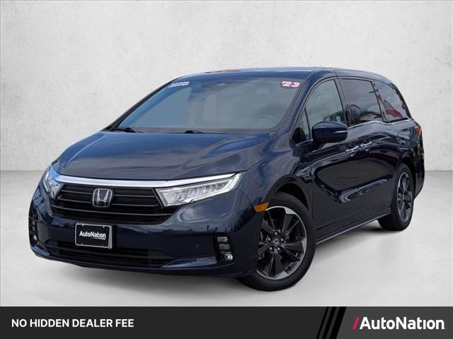 Blue 2023 Honda Odyssey Elite FWD Minivan Front-Wheel Drive Automatic