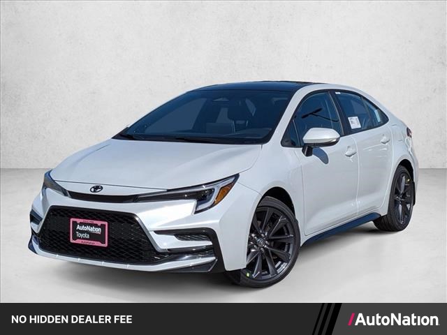 Wind Chill Pearl/Midnight Black Metallic 2026 Toyota Corolla Sedan Front-Wheel Drive Continuously Variable Transmission