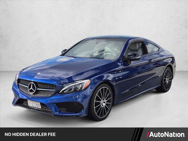 Brilliant Blue Metallic 2017 Mercedes-Benz C-Class Coupe Rear-Wheel Drive 7-Speed Automatic