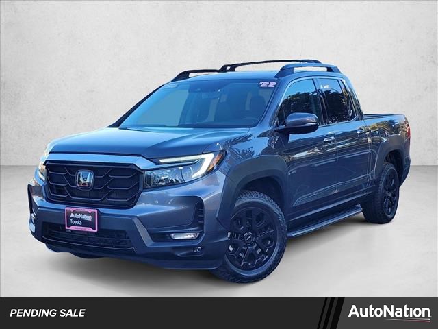 Gray (Modern Steel Metallic) 2022 Honda Ridgeline RTL-E AWD Pickup Truck All-Wheel Drive 6-Speed Automatic