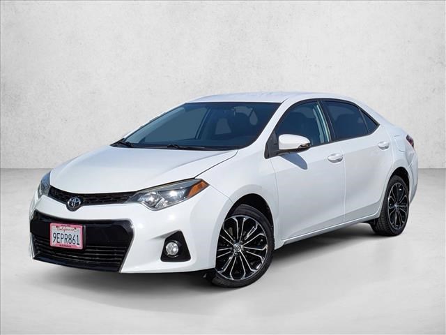 Super White 2016 Toyota Corolla S Plus Sedan Front-Wheel Drive Automatic