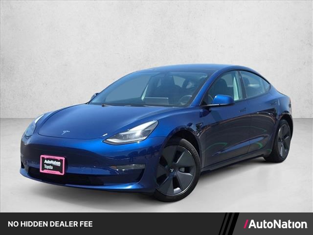 Blue 2022 Tesla Model 3 Long Range AWD Sedan All-Wheel Drive Automatic
