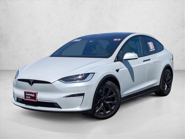 Pearl White Multi-Coat 2023 Tesla Model X SUV / Crossover Automatic