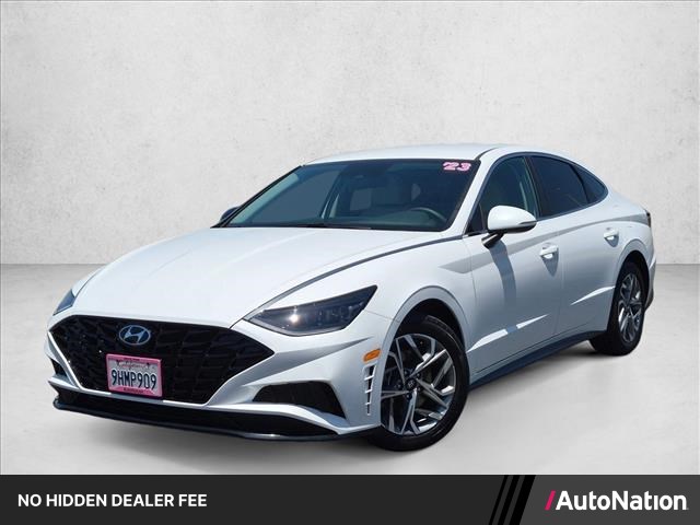 Serenity White 2023 Hyundai Sonata Sedan Front-Wheel Drive Automatic