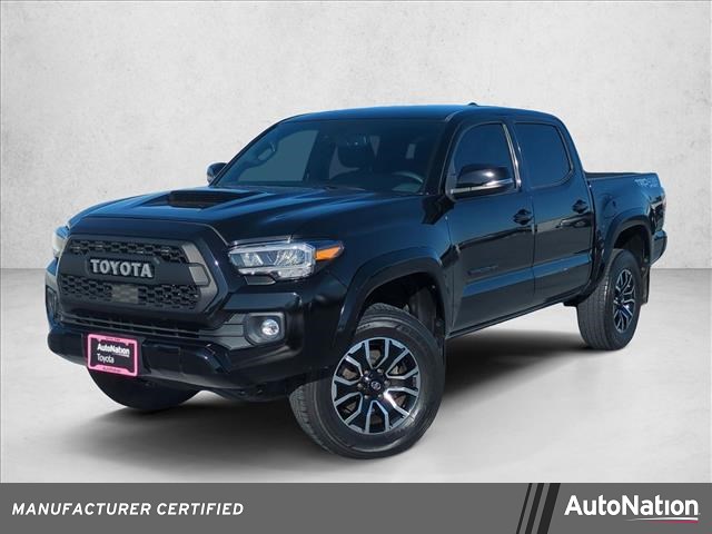 Black 2023 Toyota Tacoma TRD Sport Double Cab 4WD Pickup Truck Four-Wheel Drive Automatic