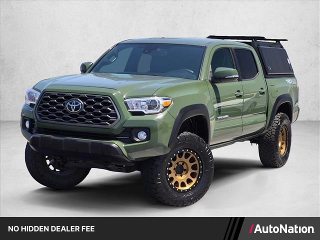 Army Green 2021 Toyota Tacoma Pickup Truck Four-Wheel Drive Automatic