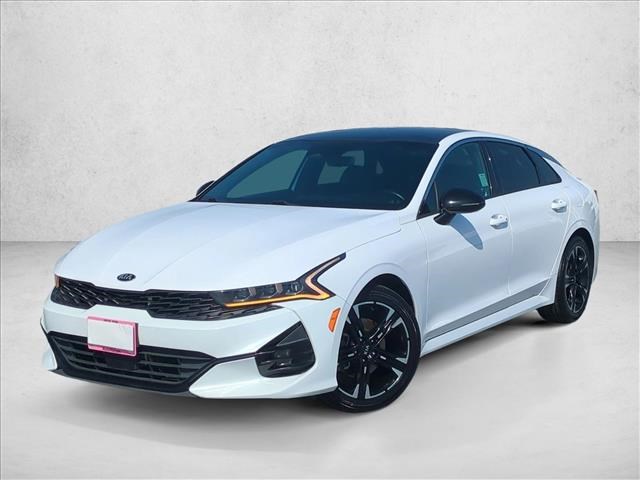 Glacial White Pearl 2021 Kia K5 GT-Line FWD Sedan Front-Wheel Drive Automatic