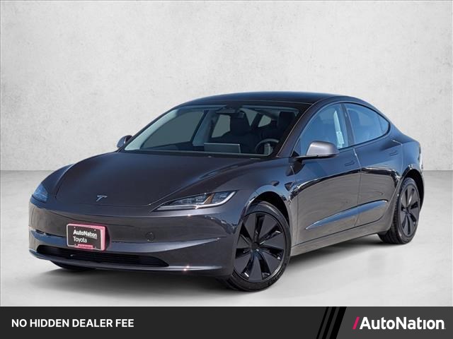 Gray (Stealth Grey) 2025 Tesla Model 3 Sedan Rear-Wheel Drive Automatic