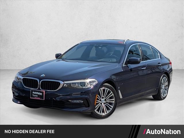 Imperial Blue Metallic 2018 BMW 5 Series Sedan Rear-Wheel Drive Automatic