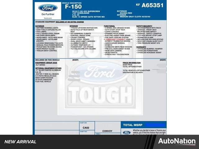 2019 Ford F-150 XLT SuperCrew RWD