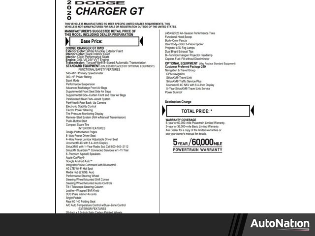 2020 Dodge Charger GT RWD