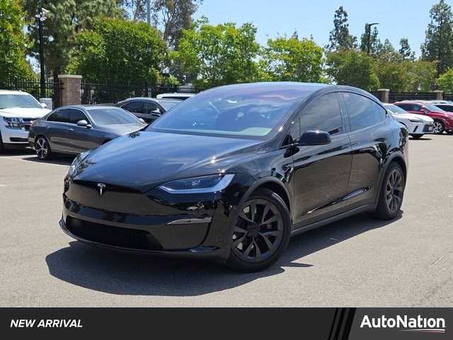 Solid Black 2024 Tesla Model X AWD SUV / Crossover All-Wheel Drive Automatic