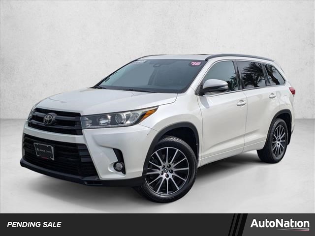 White (Blizzard Pearl) 2018 Toyota Highlander SE SUV / Crossover Front-Wheel Drive Automatic