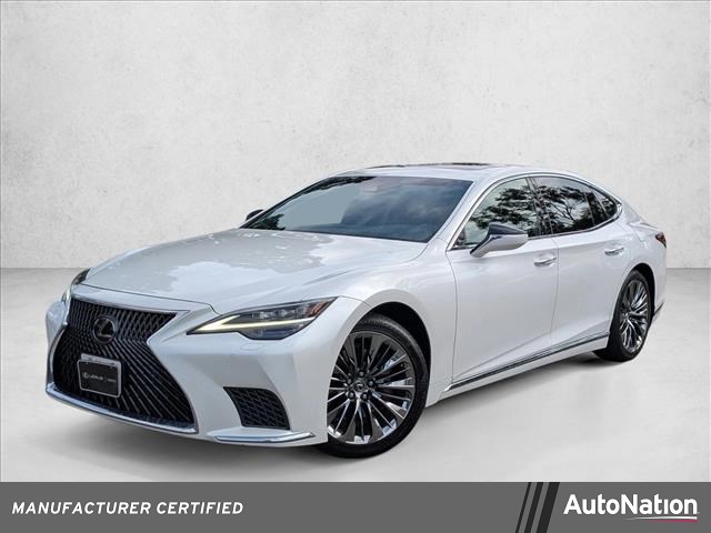 White 2021 Lexus LS 500 RWD Sedan Rear-Wheel Drive Automatic