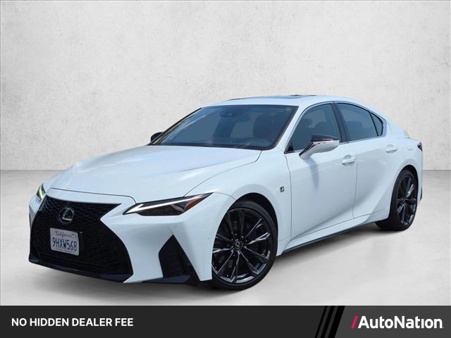 Ultra White 2023 Lexus IS Sedan Rear-Wheel Drive Automatic