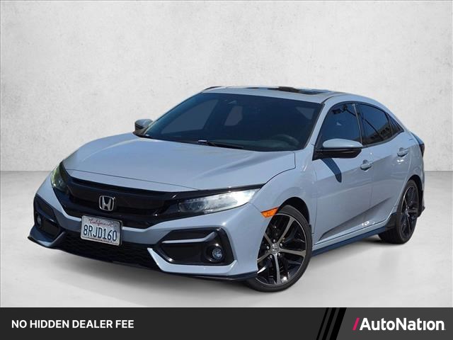Sonic Gray Pearl 2020 Honda Civic Hatchback Hatchback Front-Wheel Drive Automatic
