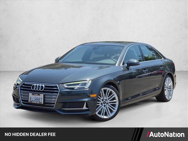 Manhattan Gray Metallic 2019 Audi A4 Sedan Front-Wheel Drive Automatic