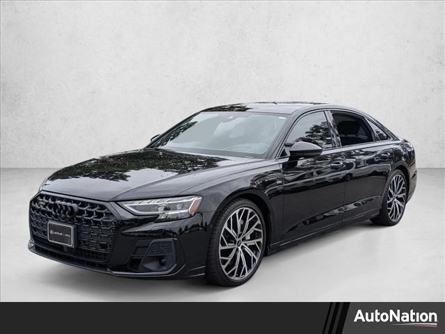 Mythos Black Metallic 2023 Audi A8 L quattro 55 TFSI Sedan All-Wheel Drive Automatic