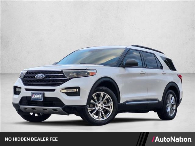 Star White Metallic Tri-Coat 2020 Ford Explorer SUV / Crossover Rear-Wheel Drive Automatic
