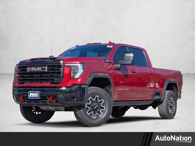 Volcanic Red Tintcoat 2025 GMC Sierra 2500HD AT4X Crew Cab 4WD Pickup Truck Four-Wheel Drive Automatic