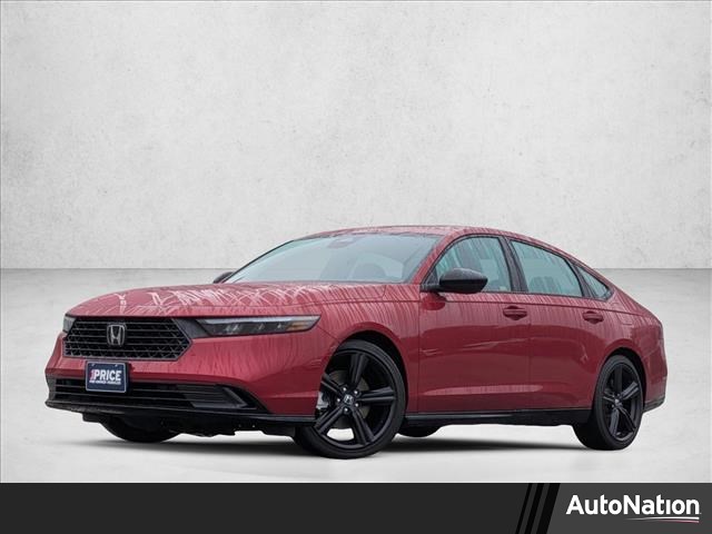 Red 2025 Honda Accord Hybrid Sport-L FWD Sedan Front-Wheel Drive Automatic