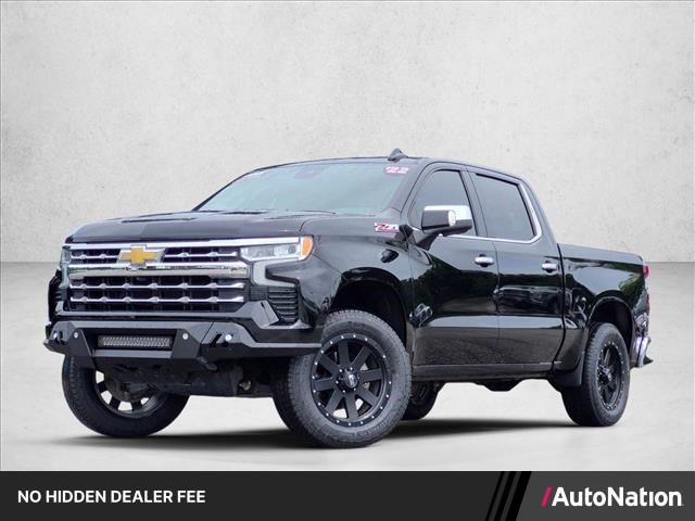 Black 2022 Chevrolet Silverado 1500 Pickup Truck Four-Wheel Drive Automatic