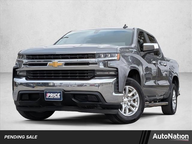 Gray (Satin Steel Metallic) 2021 Chevrolet Silverado 1500 LT Crew Cab RWD Pickup Truck 4X2 8-Speed Automatic