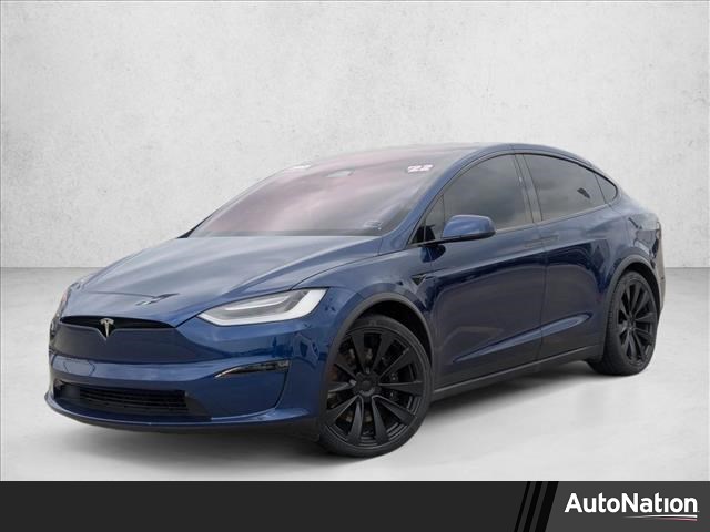 Blue 2022 Tesla Model X Plaid AWD SUV / Crossover All-Wheel Drive Automatic