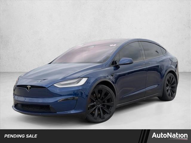 Blue 2022 Tesla Model X Plaid AWD SUV / Crossover All-Wheel Drive Automatic