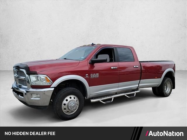 Deep Cherry Red Crystal Pearl 2013 RAM 3500 Pickup Truck Four-Wheel Drive 6-Speed Automatic