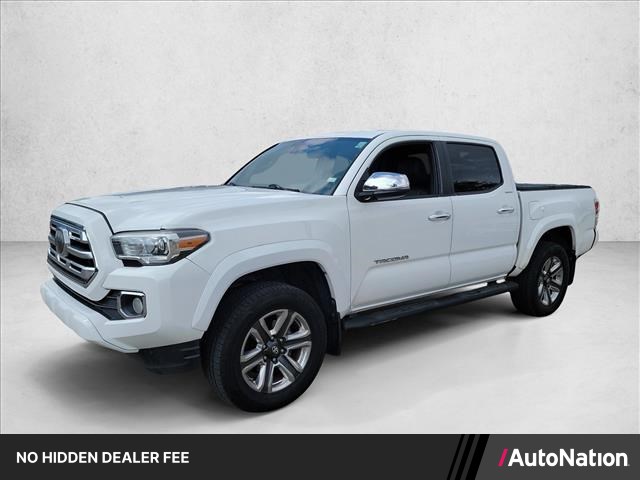 Super White 2018 Toyota Tacoma Pickup Truck Four-Wheel Drive Automatic
