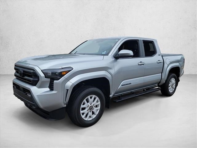 Celestial Silver Metallic 2024 Toyota Tacoma SR5 Double Cab 4WD Pickup Truck Four-Wheel Drive Automatic