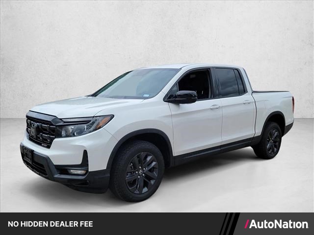 White 2024 Honda Ridgeline Pickup Truck All-Wheel Drive Automatic