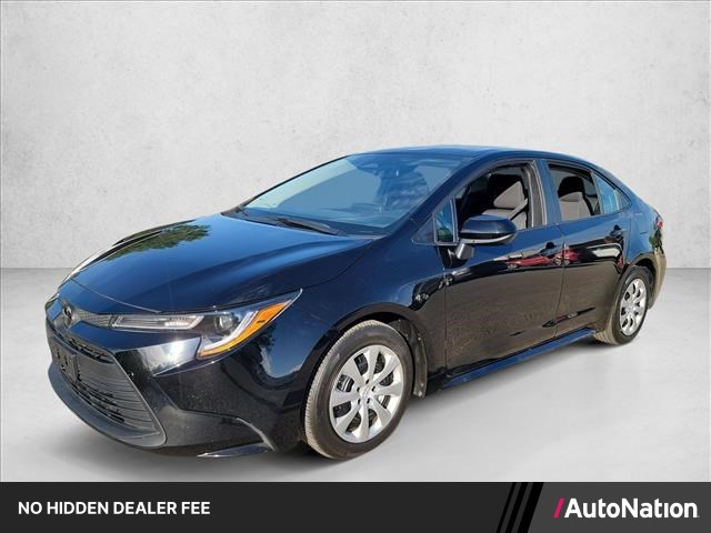 Midnight Black Metallic 2025 Toyota Corolla LE FWD Sedan Front-Wheel Drive Automatic