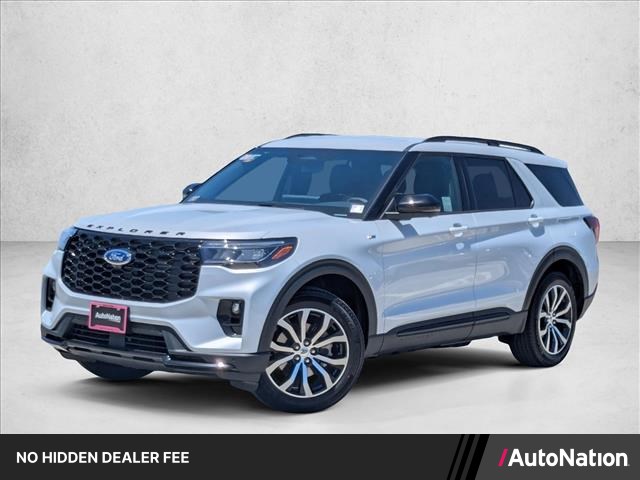 Space White Metallic 2026 Ford Explorer SUV / Crossover Rear-Wheel Drive Automatic