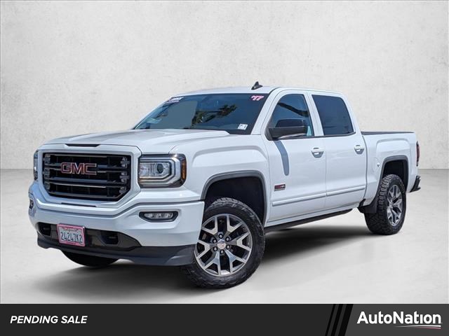 Summit White 2017 GMC Sierra 1500 SLT Crew Cab 4WD Pickup Truck Four-Wheel Drive 8-Speed Automatic