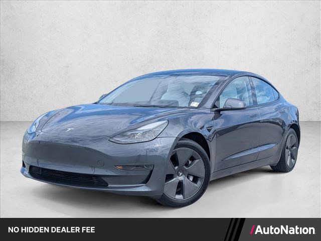 Silver/Gray 2023 Tesla Model 3 Sedan Rear-Wheel Drive Automatic