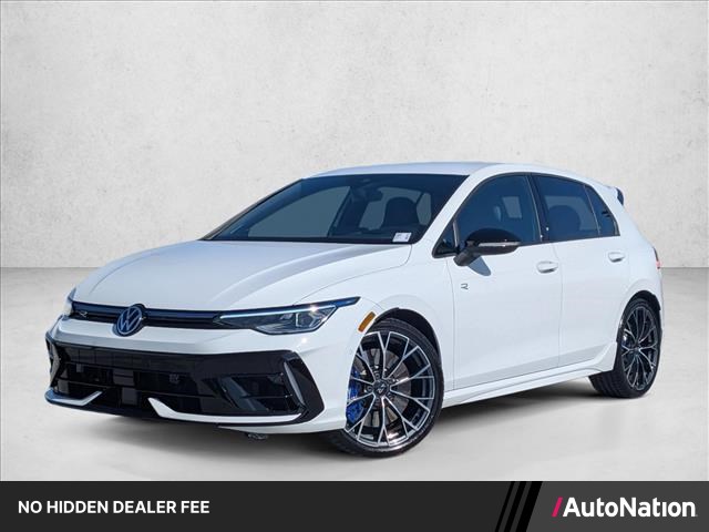 Pure White 2025 Volkswagen Golf R Hatchback All-Wheel Drive Automatic