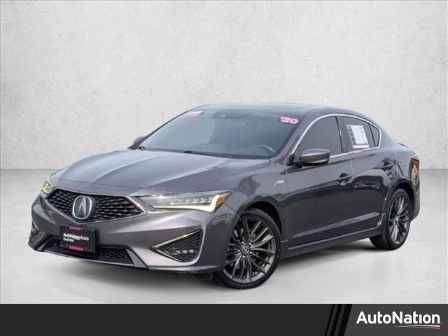 Gray (Modern Steel Metallic) 2020 Acura ILX FWD with Premium and A-Spec Package Sedan Front-Wheel Drive Automatic