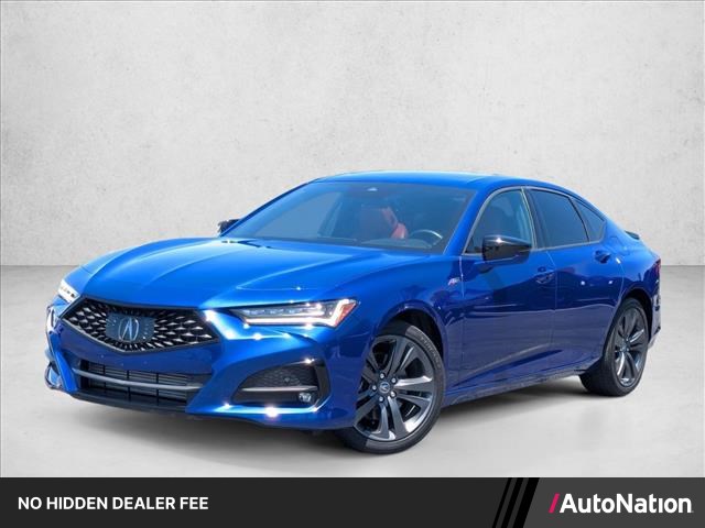 Apex Blue Pearl 2023 Acura TLX Sedan Front-Wheel Drive Automatic