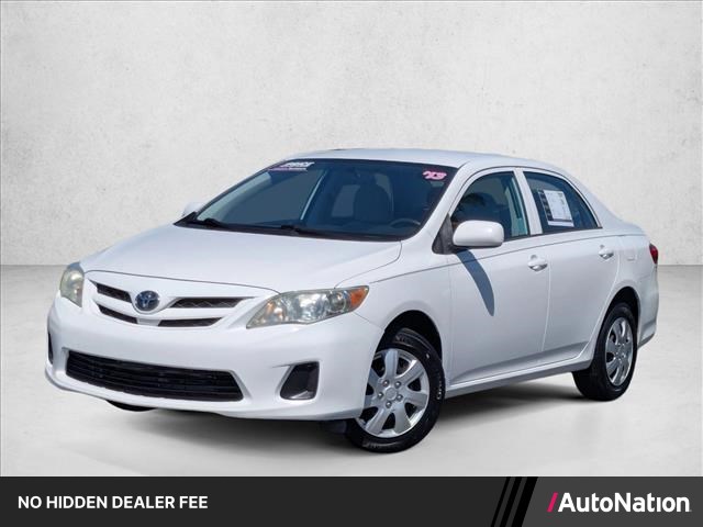 Super White 2013 Toyota Corolla Sedan Front-Wheel Drive Automatic
